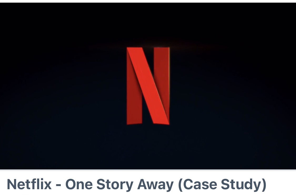 Netflix Case Study shortlisted at Cannes